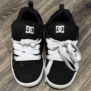 DC Kids Black and White Sneakers